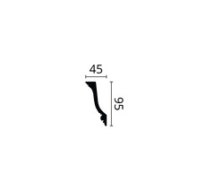 Profipack Deckenleiste E13, 12 x 2 m, 45 x 95 mm