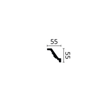 Profipack Deckenleiste E23, 19 x 2 m, 55 x 55 mm