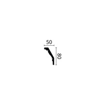 Profipack Deckenleiste E25, 14 x 2 m, 50 x 80 mm