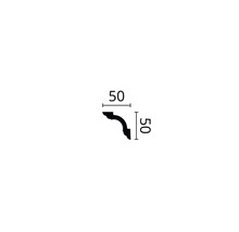 Profipack Deckenleiste C1, 13 x 2 m, 50 x 50 mm