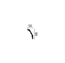 Profipack Deckenleiste F5, 12 x 2 m, 50 x 80 mm