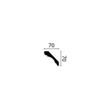 Profipack Deckenleiste F8, 17 x 2 m, 40 x 40 mm