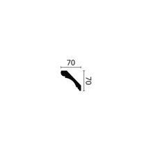 Profipack Deckenleiste F11, 8 x 2 m, 70 x 70 mm