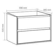 Waschtischunterschrank Providence 60 cm weiß