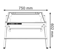 Klappbares Untergestell GTA 6000 für GTS 10 XC Bosch Professional Tischkreissäge-thumb-2