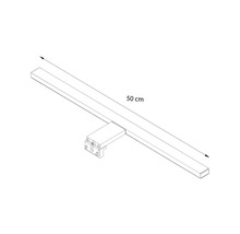 LED Spiegelaufsteckleuchte ESTHER 2 50cm weiß