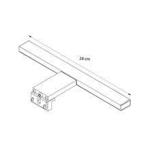 Abbildung einer 28 Zentimeter langen LED-Lampe.