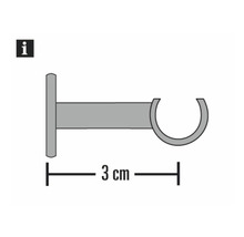 3 cm Gardinenstangenhalterung
