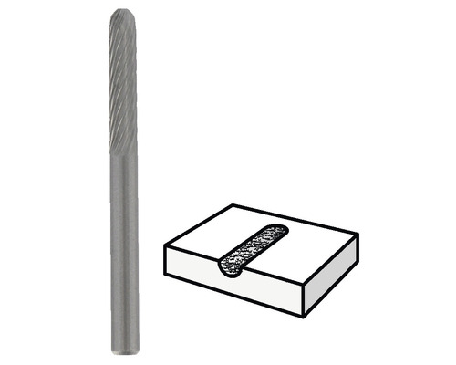 Frässtift mit Anwendungsbeispiel
