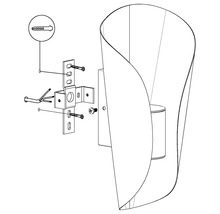 LED Außenwandleuchte 2x2,5W 2x180 lm 3000 K H 27 cm edelstahl