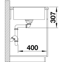 Spüle Blanco AXIA III 5 S-F 905 x 500 mm anthrazit ohne Multifunktionsschale 523225