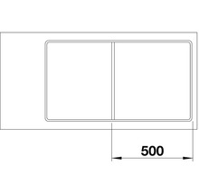 Spüle Blanco AXIA III 5 S-F 905 x 500 mm anthrazit ohne Multifunktionsschale 523225