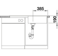 Spüle Blanco ZIA XL 6 S 1000 x 500 mm weiß 517561