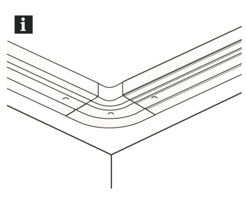 Eckverbindungsprofil für Wandpaneele