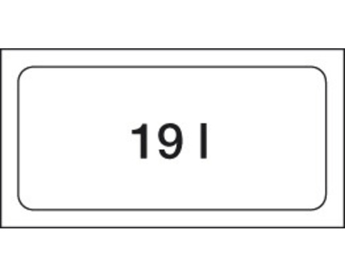 Symbol für 19 Liter