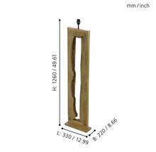 Stehleuchtenfuß H 1260 mm Ribadeo Holz ohne Lampenschirm-thumb-2