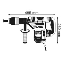 Bohrhammer mit SDS max Bosch Professional GBH 5-40 DCE inkl. Spitzmeißel und Handwerkerkoffer