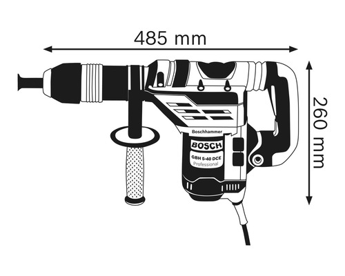 Bohrhammer mit max HORNBACH Bosch Professional | DCE GBH 5-40 SDS