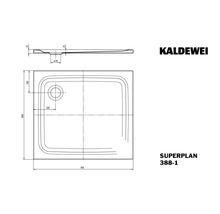 Duschwanne KALDEWEI SUPERPLAN CLASSIC 388-1 80 x 90 x 2.5 cm alpinweiß glänzend 447800010001-thumb-7