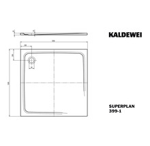 Duschwanne KALDEWEI SUPERPLAN CLASSIC 399-1 120 x 120 x 2.5 cm alpinweiß glänzend 447100010001-thumb-7