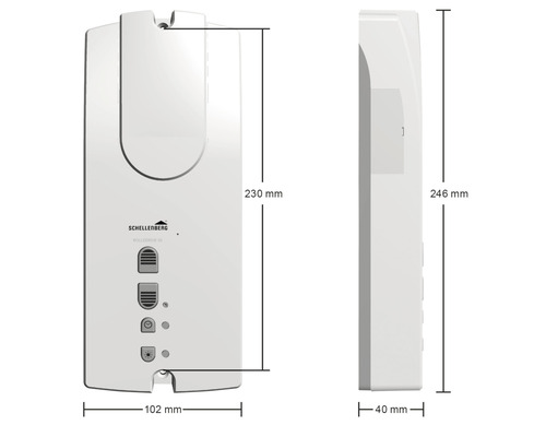 Schellenberg Rollladenantrieb Rollodrive 65 Abmessungen