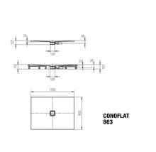 Duschwanne KALDEWEI CONOFLAT 863-1 90 x 170 x 3.2 cm alpinweiß matt 467900010711