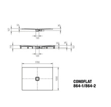 Duschwanne KALDEWEI CONOFLAT 864-1 100 x 170 x 3.2 cm alpinweiß glänzend 468100010001