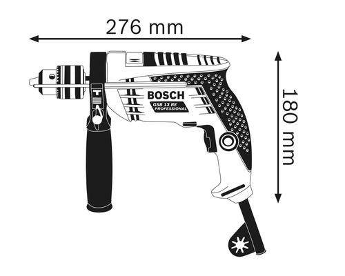 Bosch Schlagbohrmaschine inkl. | HORNBACH RE GSB 3tlg. 13 Professional