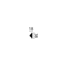Wandleiste Z10 1 St. 2 m x 38 x 18 mm