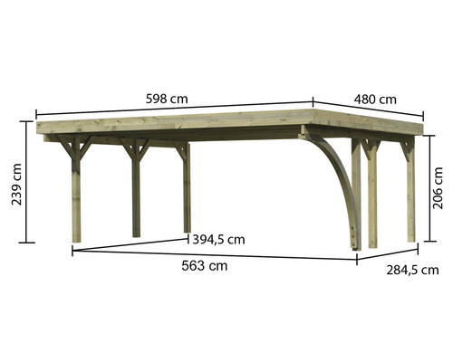 Maße Carport