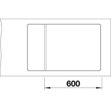 Spüle Blanco ELON XL 6 S-F 770 x 490 mm anthrazit 524854