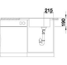 Spüle Blanco ELON XL 6 S-F 770 x 490 mm anthrazit 524854