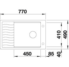 Spüle Blanco ELON XL 6 S-F 770 x 490 mm anthrazit 524854