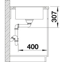 Spüle Blanco ELON XL 6 S-F 770 x 490 mm anthrazit 524854
