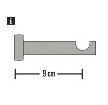 Wandträger 1-läufig für Kira silber Ø 19 mm-thumb-3