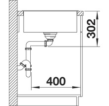 Spüle Blanco AXIA III XL 6 S 1000 x 510 mm tartufo 523507