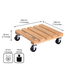 Pflanzenroller Wagner Kiefer 29x29 cm TK 150 kg