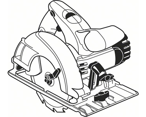Illustration einer Kreissäge