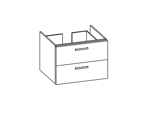 Waschbeckenunterschrank mit zwei Schubladen