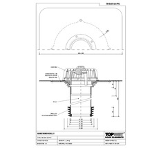 TopWet Sanierungsgully mit integrierter PVC-Manschette NW 125 mm H = 400 mm