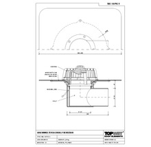 TopWet Dachgully mm Horizontal mit integrierter beheizbarer PVC-Manschette NW 110 mm H = 157 mm