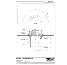 TopWet Dachgully mm Horizontal mit integrierter beheizbarer PVC-Manschette NW 110 mm H = 165 mm