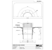 TopWet Dachgully senkrecht mit integrierter beheizbarer PVC-Maschette NW 160 mm H =210 mm