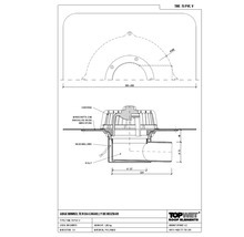 TopWet Dachgully mm Horizontal mit integrierter beheizbarer PVC-Manschette NW 110 mm H = 121 mm