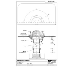 TopWet Sanierungsgully mit integrierter und beheizbarer PVC-Manschette NW 75 mm H = 400 mm
