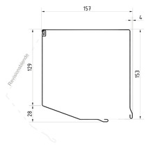 ARON Vorbaurollladen PVC grau 950 x 2015 mm Kasten Aluminium RAL 7016 anthrazitgrau Gurtzug Links-thumb-4