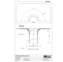 TopWet Aufstockelement für Dachgullys mit integrierter Bitumen-Manschette NW 125 mm H = 540 mm