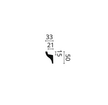 Wandleiste für LED IL3 1 St. 2 m x 50 x 33 mm