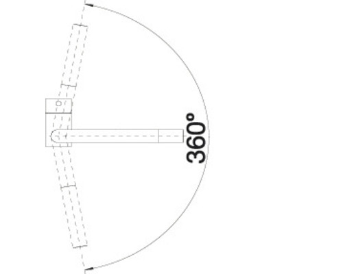 Illustration einer 360 Grad Schwenkvorrichtung