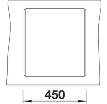 Spüle Blanco DALAGO 45-F 455 x 500 mm felsgrau 518847